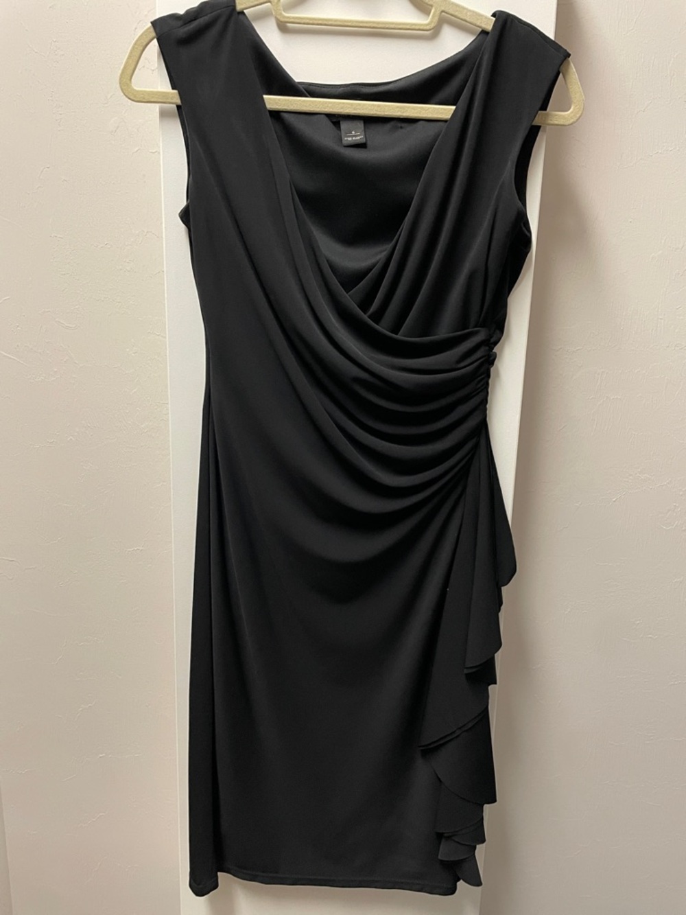 White House Black Market Black Cocktail Dress Size 6